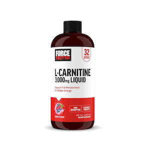 L Carnitine: Force Factor L-Carnitine Liquid - Berry (473mL)