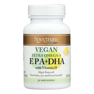 Omega 3: Spectrum Essentials Vegan Ultra Omega-3 - Lemon (60 Softgels)