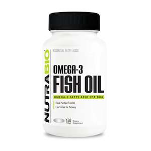 Omega 3: NutraBio Omega 3 Fish Oil (150 Softgels)