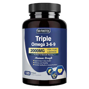 Dr Foster Triple Omega 3-6-9 Fish Oil (120 Softgels)