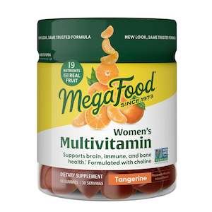 Multivitamins: MegaFood Womens Multivitamin - Tangerine (60 Gummies)