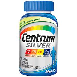 Multivitamins: Centrum Silver Men's 50+ Multivitamin / Multimineral (200 Tablets)