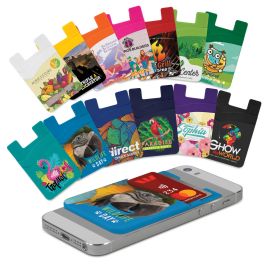 Phone Accessories: Dual Silicone Phone Wallet - Full Colour