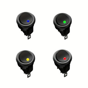 Products: 12VDC Round Illuminated Rocker Switch Dynamic Solar
