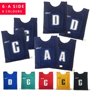 Teamwear Bibs: Silver Fern Six Aside Netball Bib Sets