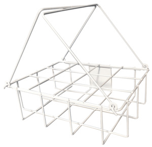 Silver Fern Bottle Carrier - Plastic Coated Wire - 12 Bottle