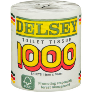 DELSEY TOILET TISSUE 1000S x 24