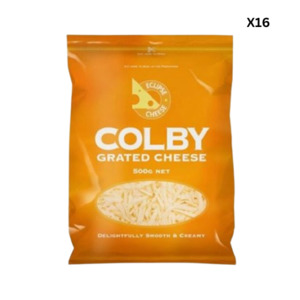 Eclipse Cheese: Colby Grated Cheese 500g x16