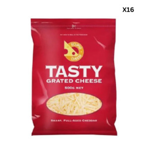 Eclipse Cheese: Tasty Grated Cheese 500gm x 16