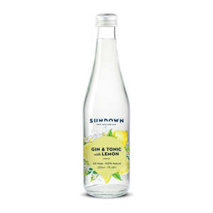 Sundown Nz Gin: Sundown Gin & Tonic Lemon 250ml
