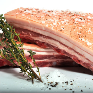 Pork Belly Bone Out/ Skin On (per/KG)