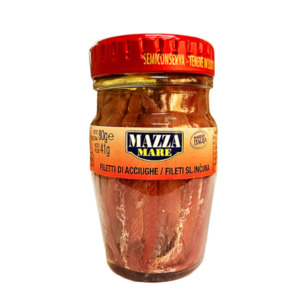 Canned Seafood: Mazza Anchovy Fillets in Sunflower Oil 80g