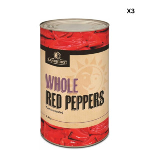 Sandhurst Whole Red Peppers 4.2kg x 3
