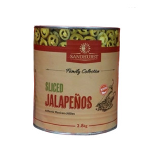 Sandhurst Sliced Jalapenos 2.8kg
