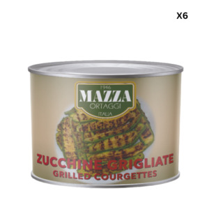 Mazza Grilled Zucchini Can 2L x 6