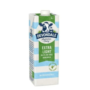 Milk 1: Devondale UHT Extra Light Milk 1L