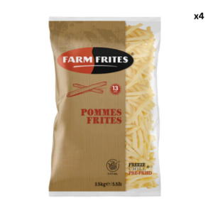 Meals Snacks: Farm Frites 13mm French Fries 2.5kg Pack x 4