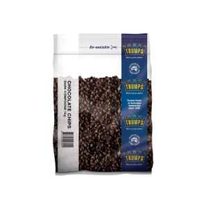 Trumps - Chocolate Chips Dark Compound 10 x 1kg CTN