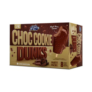 Much Moore -Choc Cookie Dunks Ice Cream 8 Pack (74ml) Each