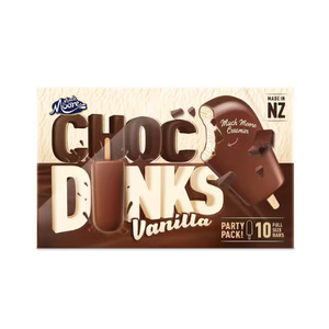 New: Much Moore - Choc Dunks (Vanilla) Ice Cream 10 Pack (74ml) Each