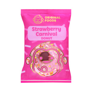 Original Foods Strawberry Carnival Donut 80g