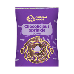 Original Foods Chocolicious Sprinkle Donut 80g