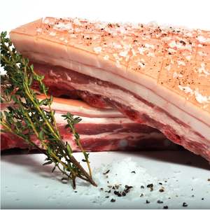 Pork Belly (Bone Out/ Skin On) Full Piece (per/KG)