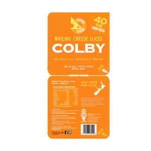 Cheese 1: Colby Cheese Slices 800g x 7