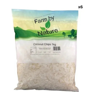 Baking: Farm by Nature Coconut Chips (Flakes) 1kg x 6 CTN