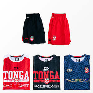 Tee: 2024 Tonga Rugby League Tee & Gym Short Bundle - Save $35!