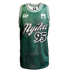 David Nyika: 2024 David Nyika Green Basketball Singlet