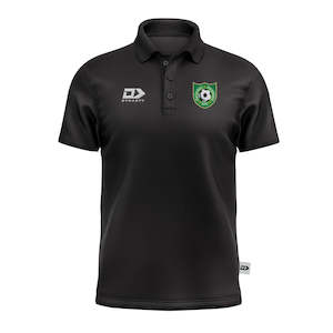 Papanui Redwood Afc: Papanui-Redwood AFC Mens Stock Black Club Polo