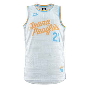 Moana Pasifika Rugby: 2025 Moana Pasifika Mens Beige Basketball Singlet