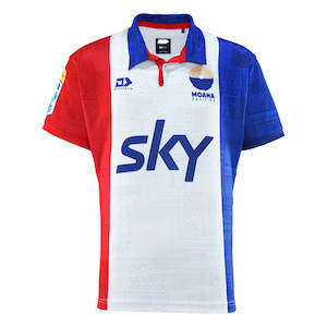 Moana Pasifika Rugby: 2025 Moana Pasifika Mens Replica Heritage Jersey - White