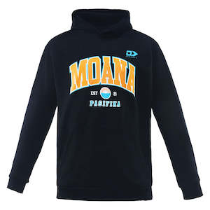 2025 Moana Pasifika Mens Graphic Hoodie - Black