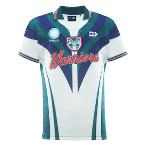 2025 New Zealand Warriors Mens Dear Warrior Warm Up Tee - Cream