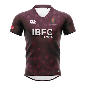 2025 Manu Samoa Mens Training Jersey - Maroon