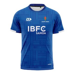 2025 Lakapi Samoa Mens Training Tee - Blue
