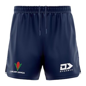 Samoarugby: 2025 Lakapi Samoa Mens Gym Short - Navy
