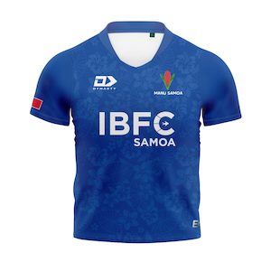 2025 Manu Samoa Toddlers Replica Home Jersey - Blue