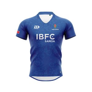 Samoarugby: 2025 Manu Samoa Junior Replica Home Jersey - Blue