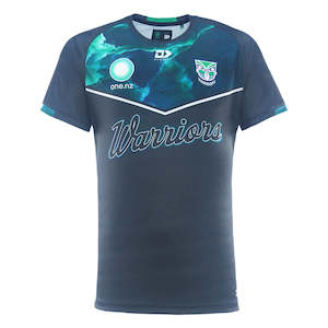 2025 New Zealand Warriors NRLW Mens Captains Run Tee - Charcoal