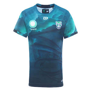 2025 New Zealand Warriors NRLW Junior Warm Up Tee - Pounamu