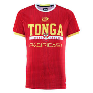 2025 Tonga Rugby League Mens Training Tee - Red