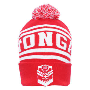 Tonga Rugby League Not On Sale: 2025 Tonga Rugby League Adult Beanie - Red