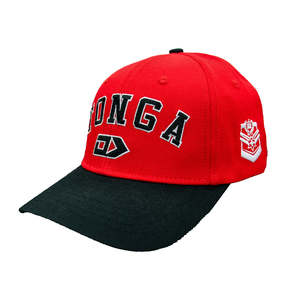 2025 Tonga Rugby League  Media Cap - Red