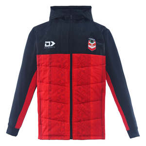 Tonga Rugby League Not On Sale: 2025 Tonga Rugby League Mens Hybrid Jacket - Red