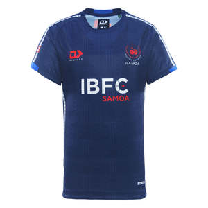 Toa Samoa Rugby League: 2025 Toa Samoa Junior Training Tee - Navy