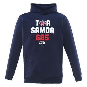 Toa Samoa Rugby League: 2025 Toa Samoa Mens Pullover Hoodie - Navy