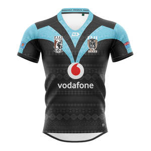 Fiji Bati Rugby League: 2025 Fiji Bati Mens Replica Alt Jersey - Blue